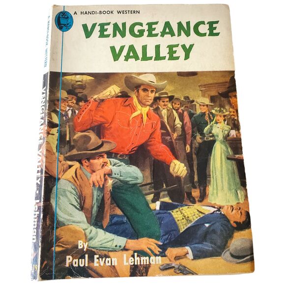 1950 Vengeance Valley by Paul Evan Lehman Western Pulp Fiction Classic - Picture 1 of 10